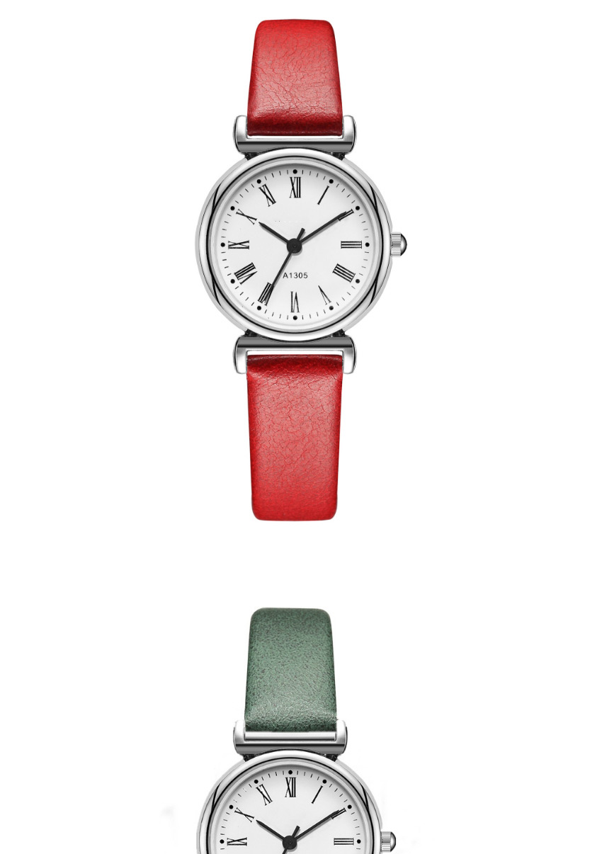 Fashion Brown Thin Strap Roman Scale Quartz Watch,Ladies Watches