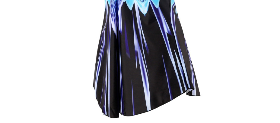 Fashion Printing Printed Feather Skirt Split Swimsuit,Swimwear Sets
