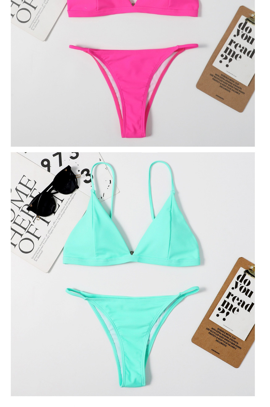 Fashion Pink Tie-dye Open Back Split Swimsuit,Bikini Sets