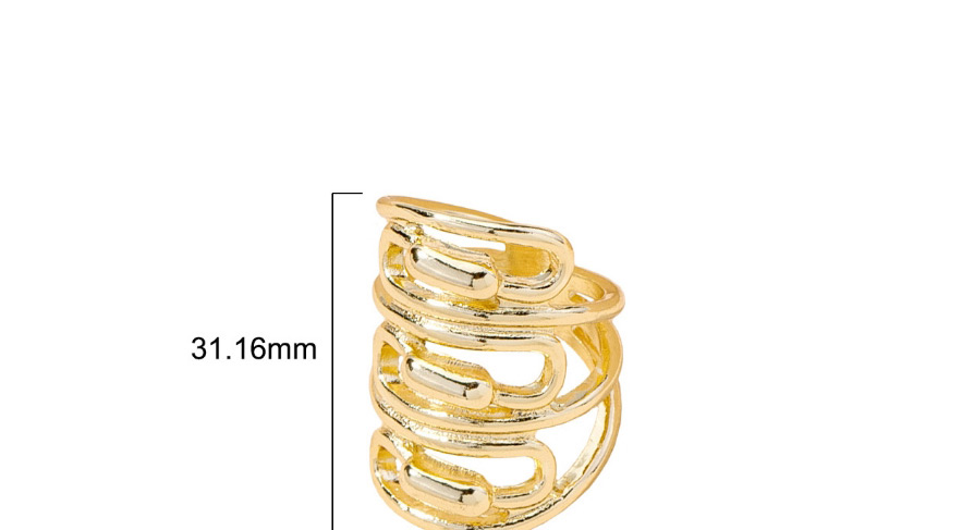 Fashion Golden Color Wide Face Geometric Alloy Men S Ring,Fashion Rings