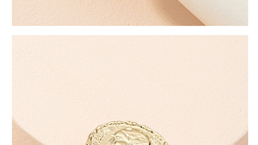 Fashion Golden Color Portrait Round Alloy Open Ring,Fashion Rings