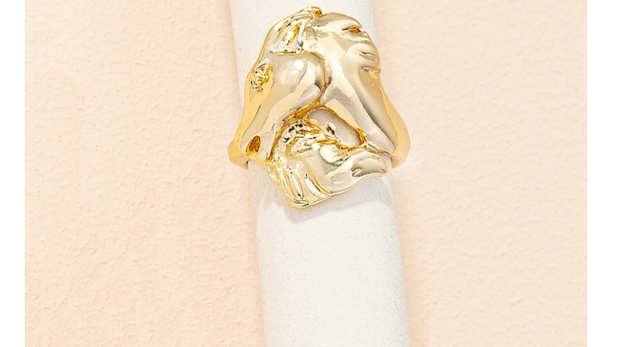 Fashion Golden Color Zodiac Horse Alloy Men S Ring,Fashion Rings