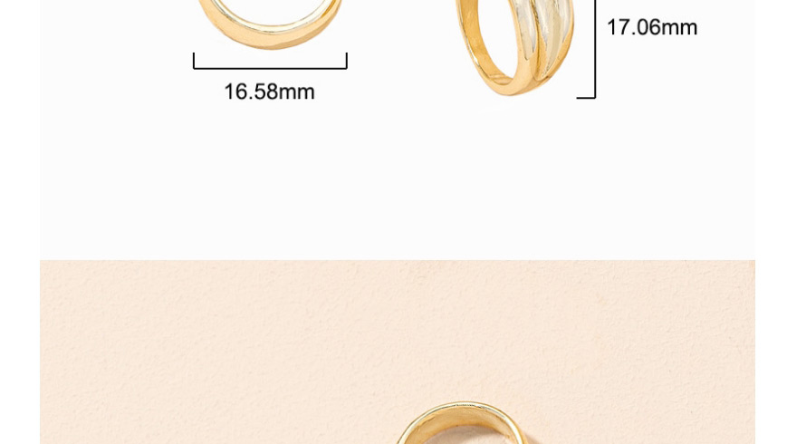 Fashion Ring Set Geometric Circle Alloy Ring,Rings Set