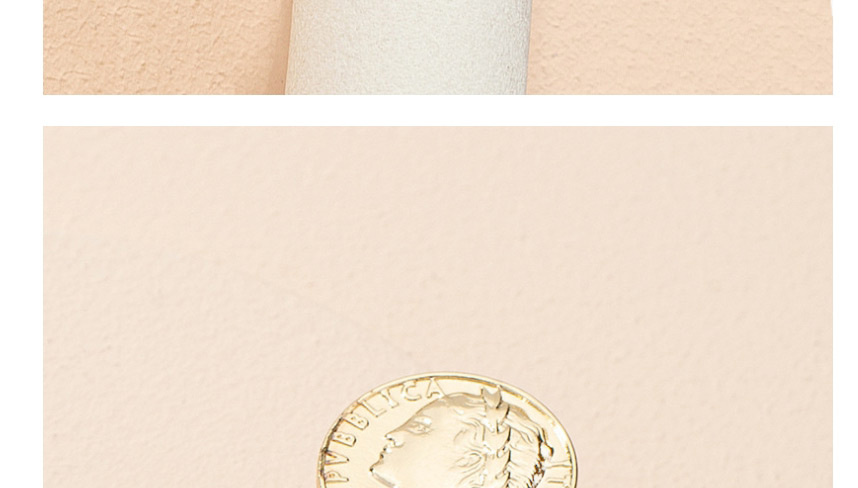 Fashion Golden Color Coin Portrait Alloy Open Ring,Fashion Rings