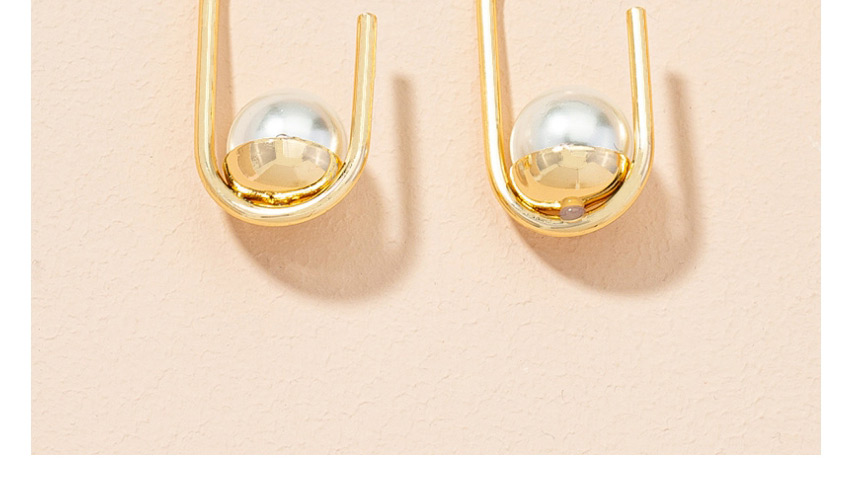 Fashion Pearl Ear-rings Freshwater Pearl Geometric Alloy Stud Earrings,Stud Earrings