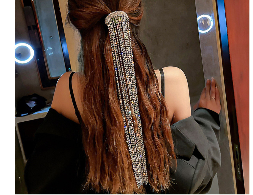 Fashion Long Tassel Hairpin Long Alloy Hairpin With Diamond Tassels,Hairpins
