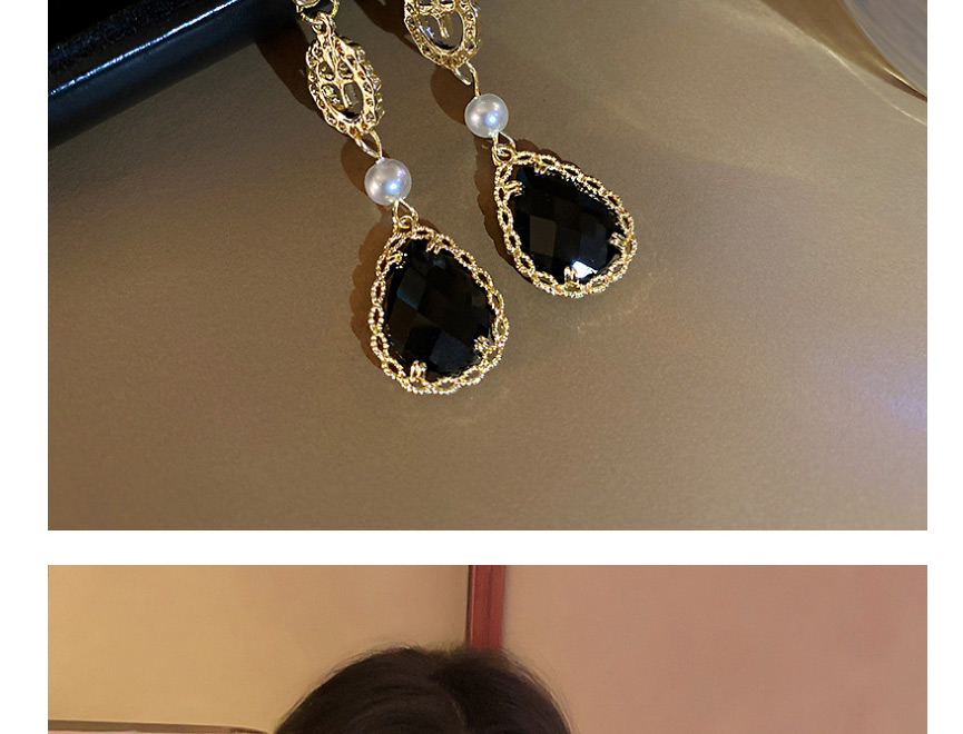 Fashion Pearl Ear-rings Pearl And Diamond Geometric Alloy Earrings,Drop Earrings