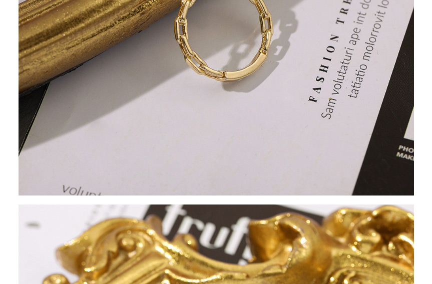 Fashion Number 7 Thin Chain Alloy Hollow Ring,Fashion Rings