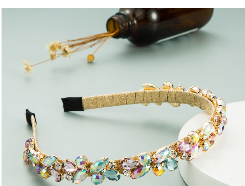 Fashion Color Thin-edged Chain Flower Headband,Head Band