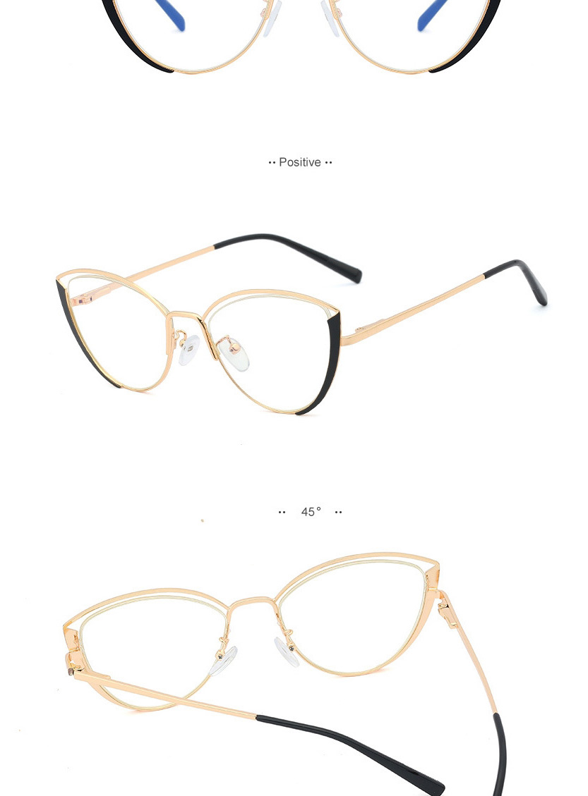 Fashion Leopard Print/anti-blue Light Metal Flat Anti-blue Glasses Can Be Equipped With Myopia,Fashion Glasses
