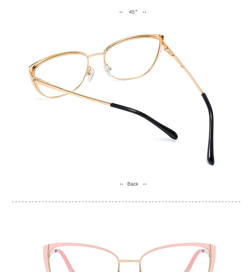 Fashion Orange/anti Blue Light Anti-blue Light Can Be Equipped With Myopia Metal Flat Mirror,Fashion Glasses