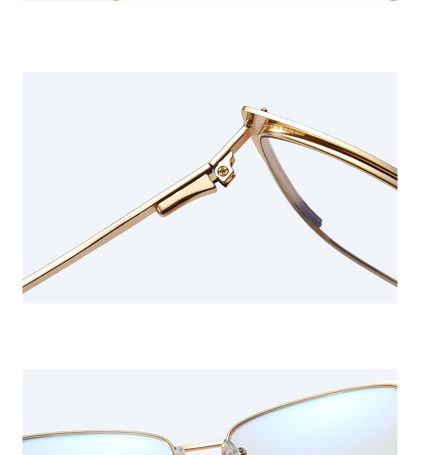 Fashion Orange/anti Blue Light Anti-blue Light Can Be Equipped With Myopia Metal Flat Mirror,Fashion Glasses