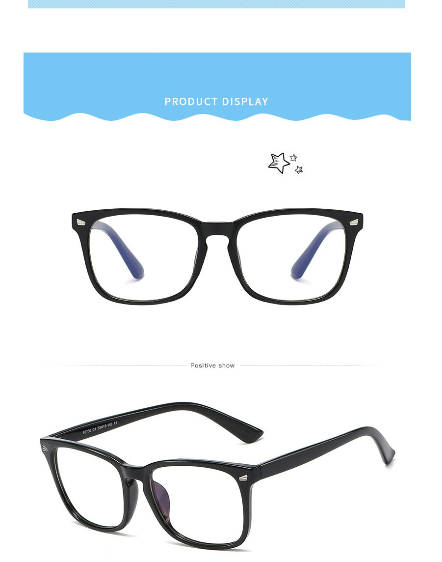 Fashion Transparent Powder/transparent Parent-child Anti-blue Light Glasses Flat Mirror,Fashion Glasses