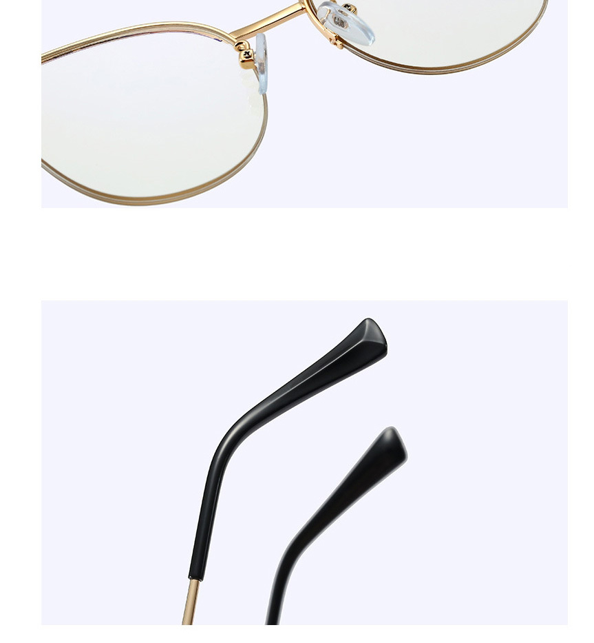 Fashion White/anti Blue Light Half-frame Anti-blue Light Myopia Flat Mirror,Fashion Glasses