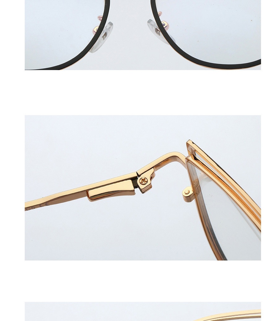 Fashion 3leopard Print/anti-blue Light Metal Anti-blue Light Flat Mirror,Fashion Glasses