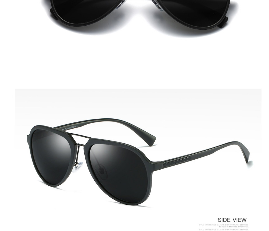 Fashion Bright Black/full Gray Polarized Sunglasses,Women Sunglasses