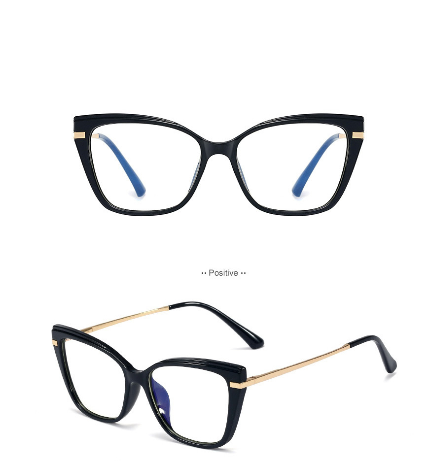 Fashion Transparent/anti-blue Light Anti-blue Light Tr90 Spring Leg Frame Flat Lens,Fashion Glasses
