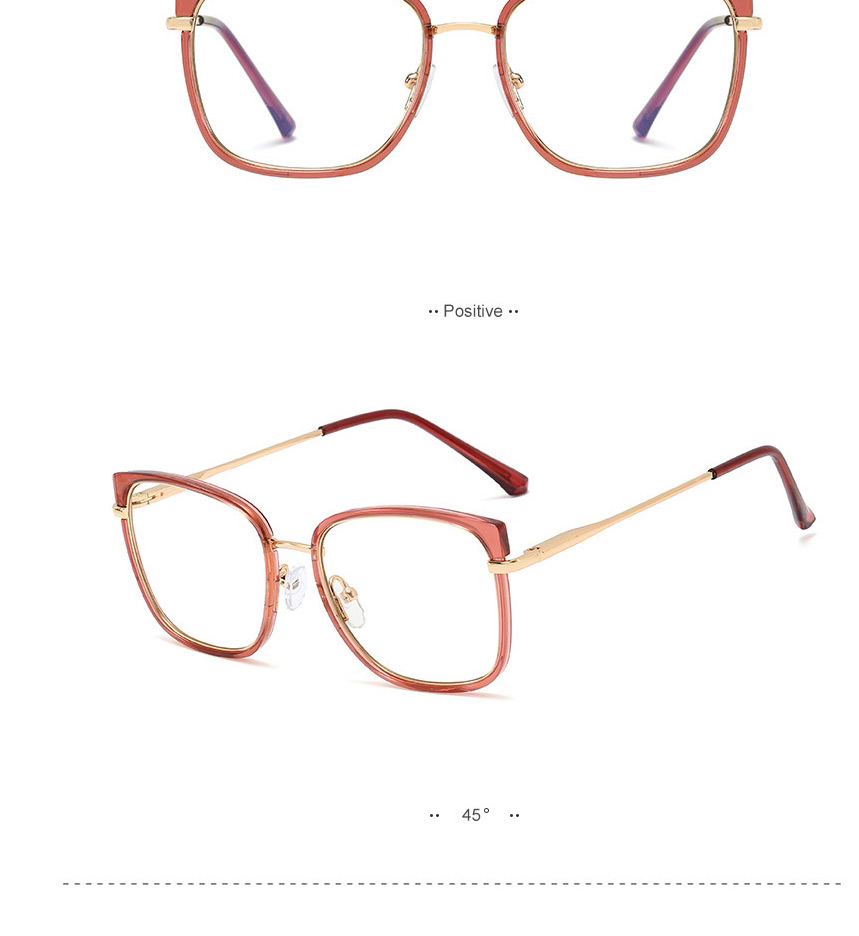 Fashion Grape Purple/anti-blue Light Tr92 Anti-blue Light Spring Leg Glasses,Fashion Glasses