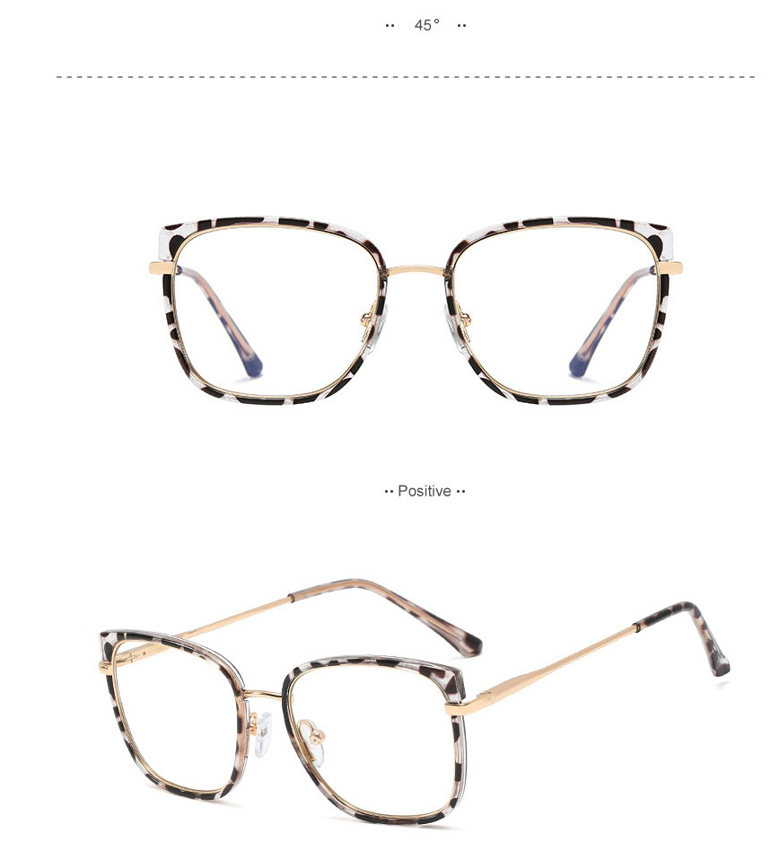 Fashion Leopard Print/anti-blue Light Tr95 Anti-blue Light Spring Leg Glasses,Fashion Glasses
