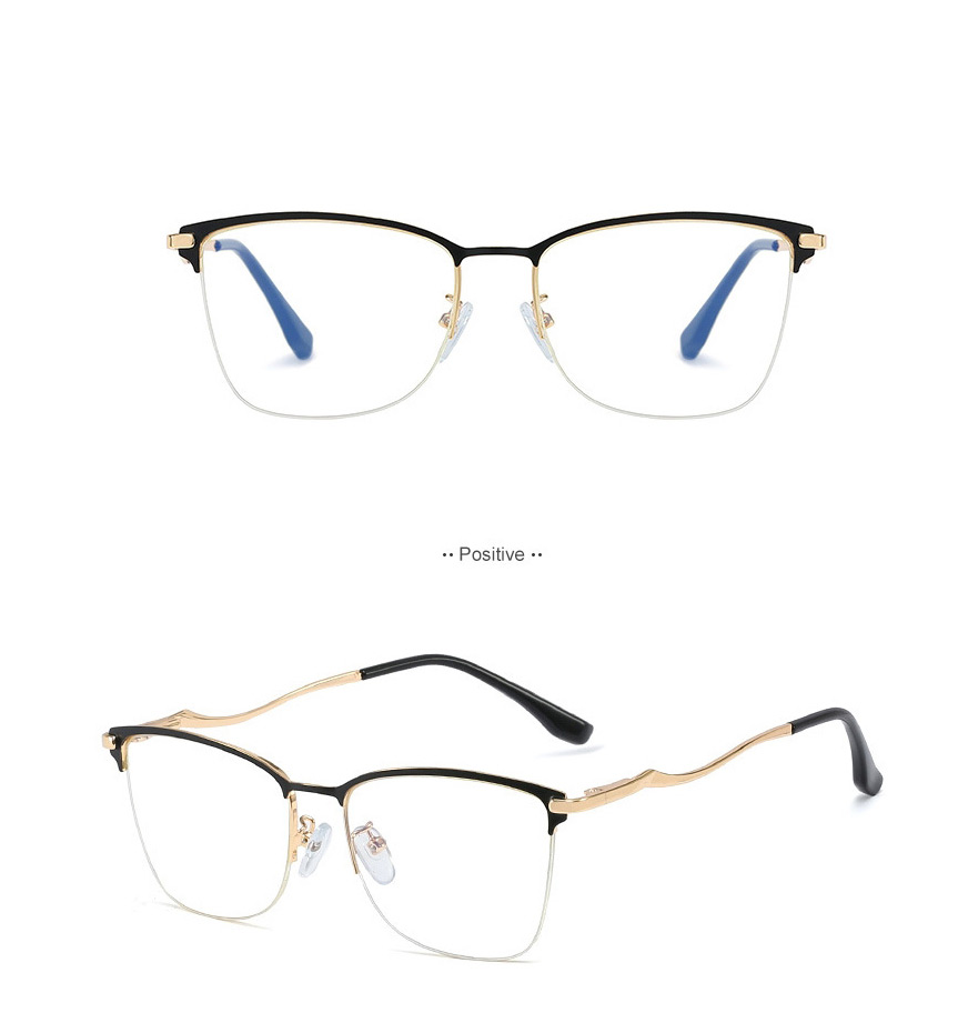 Fashion Leopard Print/anti-blue Light Square Spring Leg Anti-blue Light Glasses,Fashion Glasses