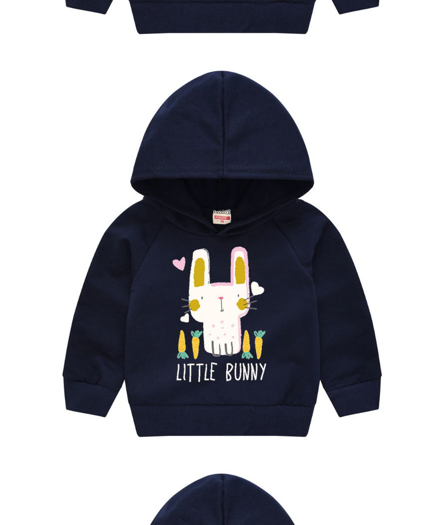 Fashion Navy 7 Childrens Hooded Cartoon Pattern Sweater,Kids Clothing
