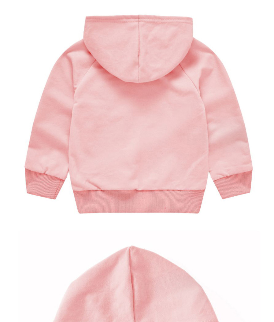 Fashion Pink 9 Childrens Hooded Cartoon Pattern Sweater,Kids Clothing