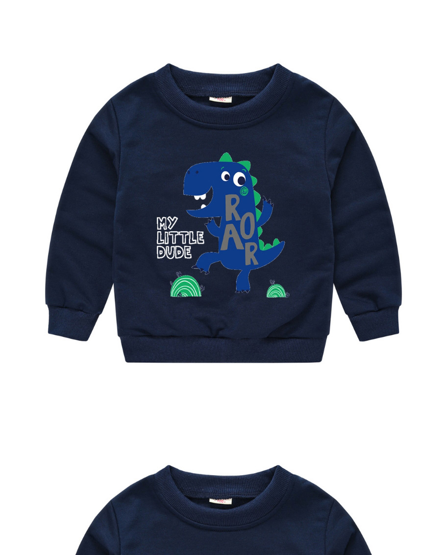 Fashion Navy Blue 4 Childrens Cartoon Pullover Sweater 1-7 Years Old,Kids Clothing