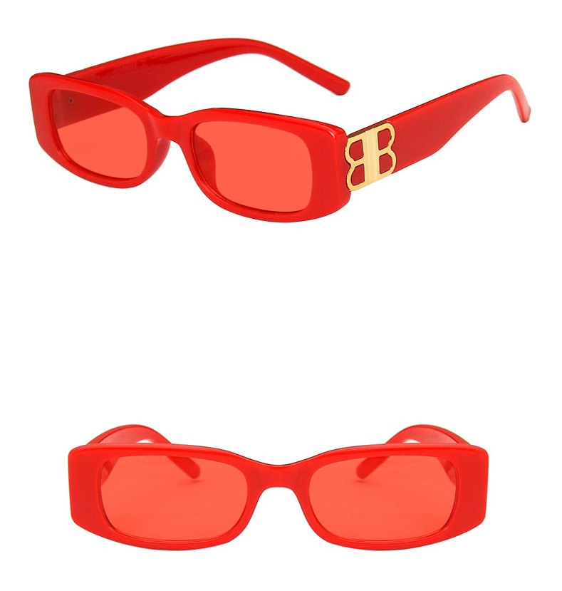 Fashion Leopard Print All Gray Square Frame Sunglasses,Women Sunglasses