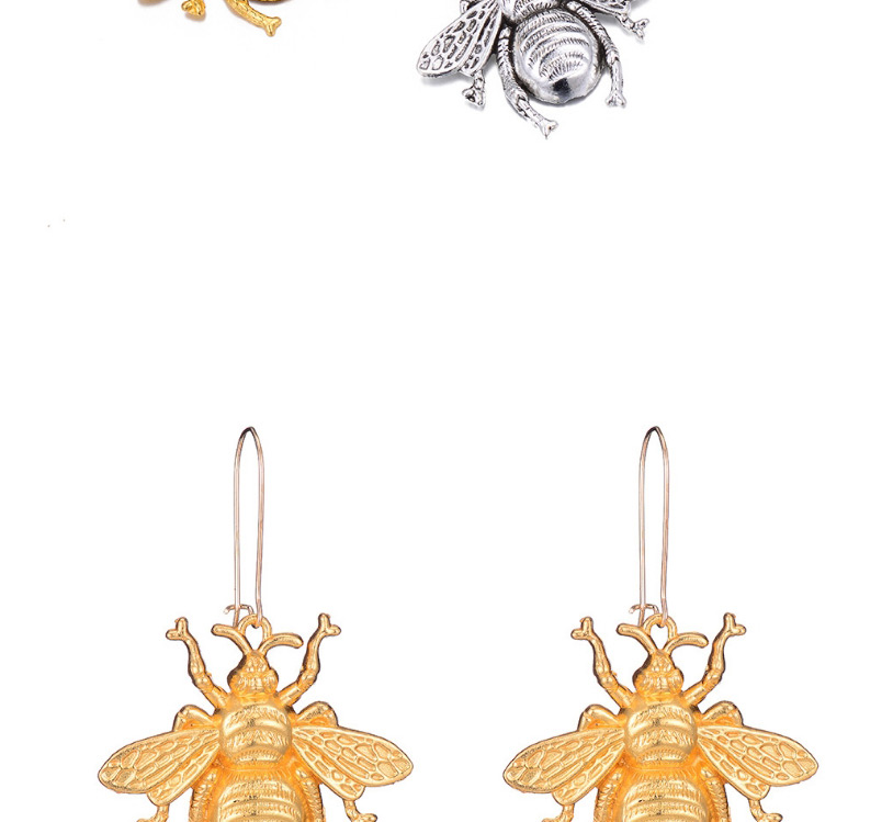 Fashion Gold Color Alloy Insect Bee Earrings,Drop Earrings