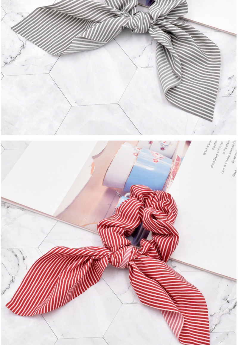 Fashion Striped Red Polka Dot Streamer Fabric Striped Large Intestine Hair Tie,Hair Ring