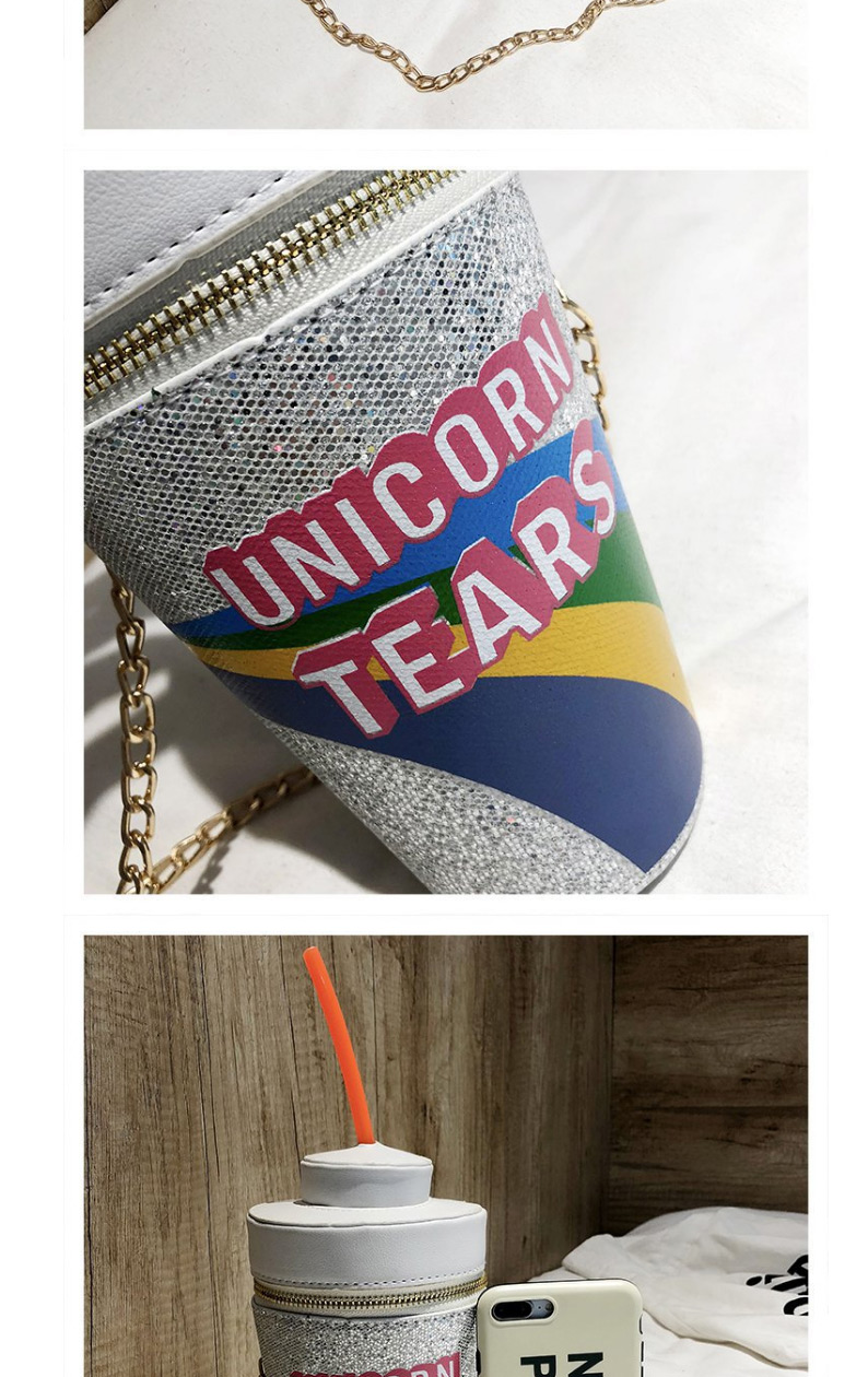 Fashion Pink Straw Crossbody Laser Sequin Shoulder Bag,Messenger bags
