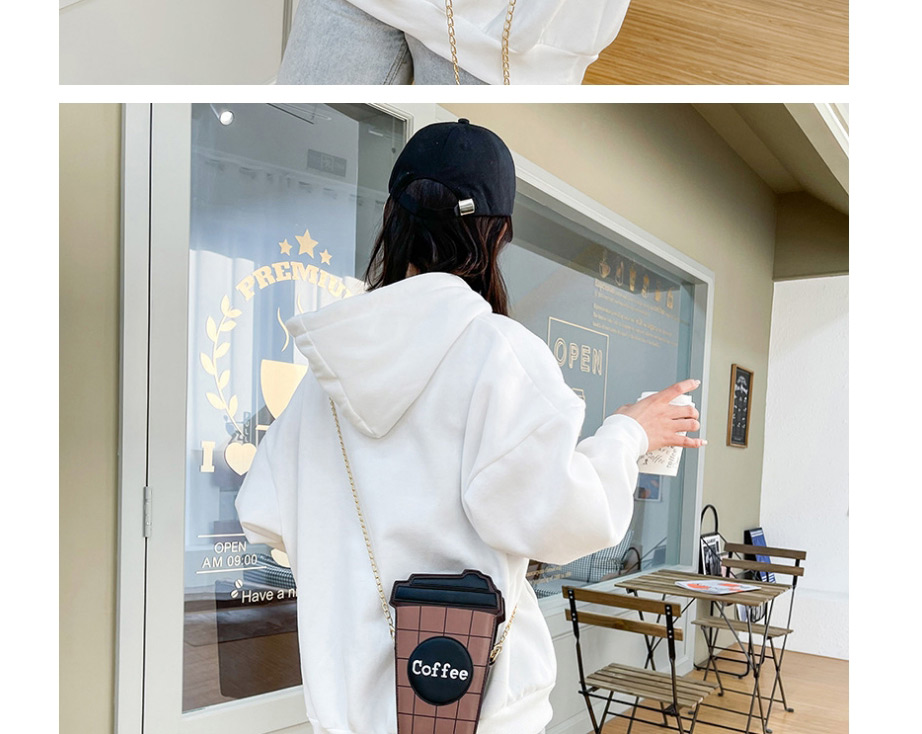 Fashion Coffee Color Coffee One-shoulder Messenger Bag,Shoulder bags