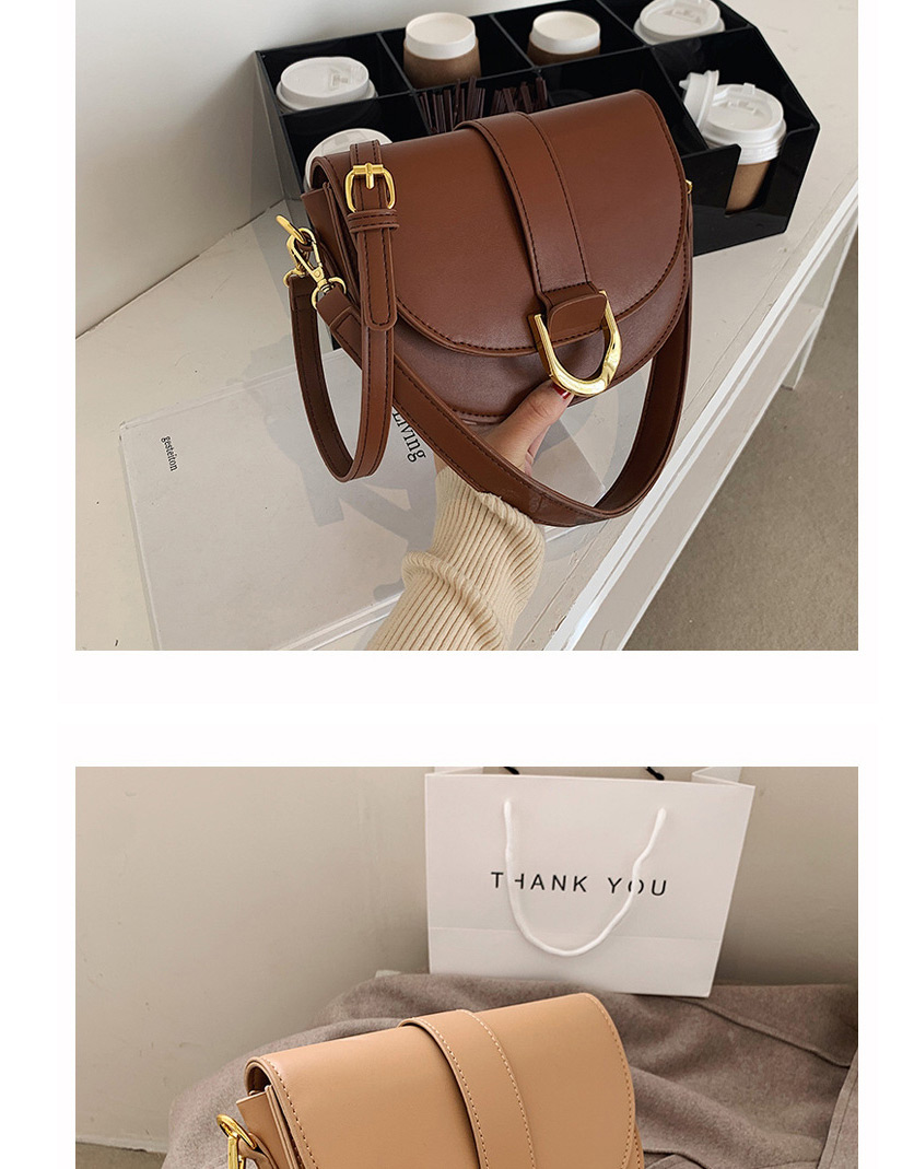 Fashion Khaki Crossbody Underarm Saddle Bag,Messenger bags