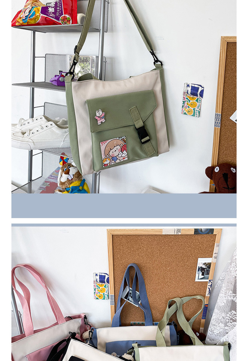 Fashion Blue Send Bear Pendant Bear Cartoon Color Matching Shoulder Bag,Messenger bags