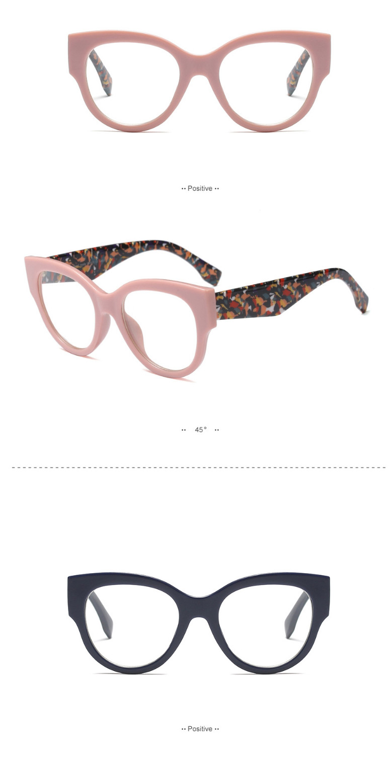 Fashion C13 Leopard Print/white And Blue Leopard Print Legs/transparent Large Frame Can Be Equipped With Myopia Flat Lens,Fashion Glasses