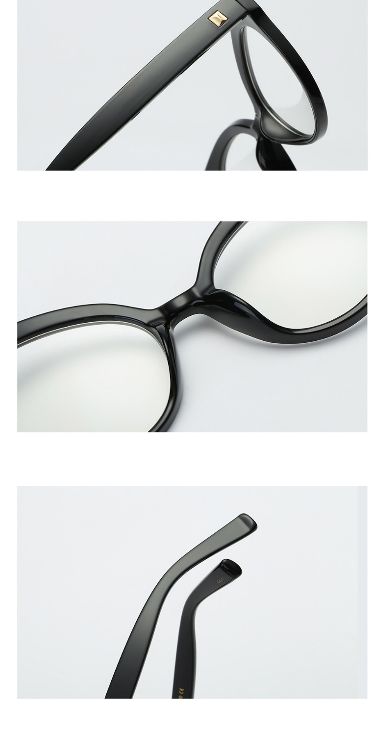 Fashion C4 Bright Black/transparent There Is A Lens Frame With Myopia Glasses,Fashion Glasses