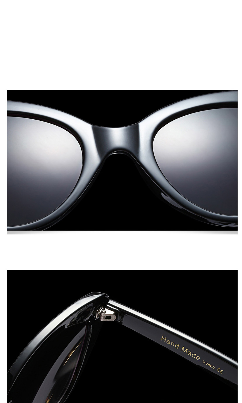 Fashion C13 Transparent Tea/transparent Large Frame Cat Eye Flat Lens,Fashion Glasses