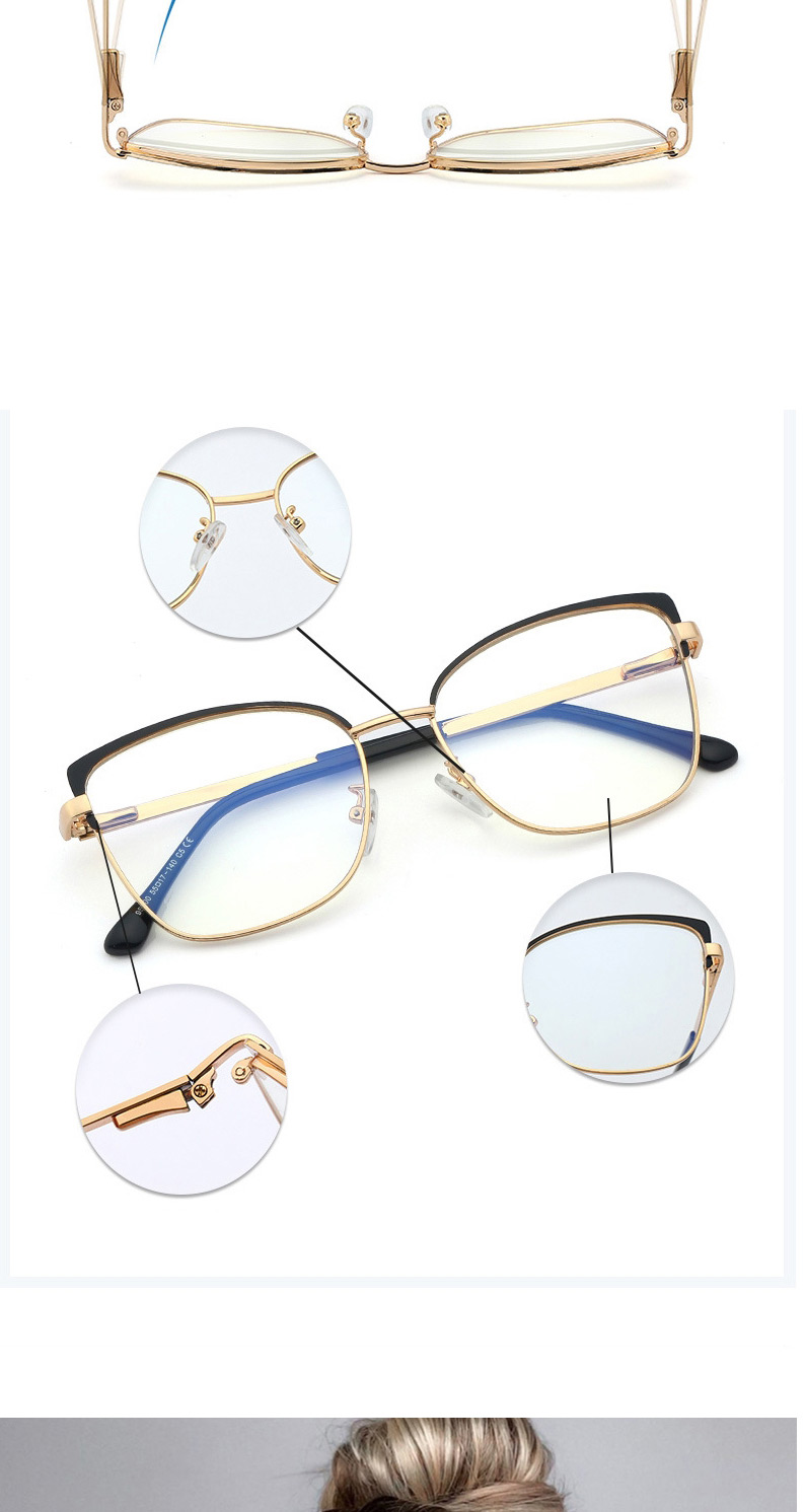 Fashion C8 Blue/anti-blue Light Anti-blue Light Can Be Equipped With Near Metal Flat Lens,Fashion Glasses