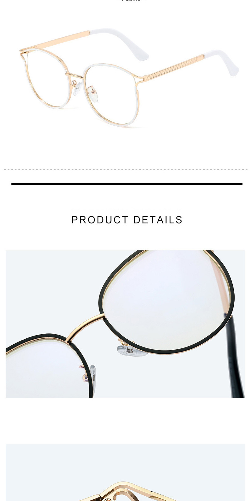 Fashion C7 Leopard Print/anti-blue Light Metal Round Frame Thin-edged Metal Anti-blue Light Flat Mirror,Fashion Glasses