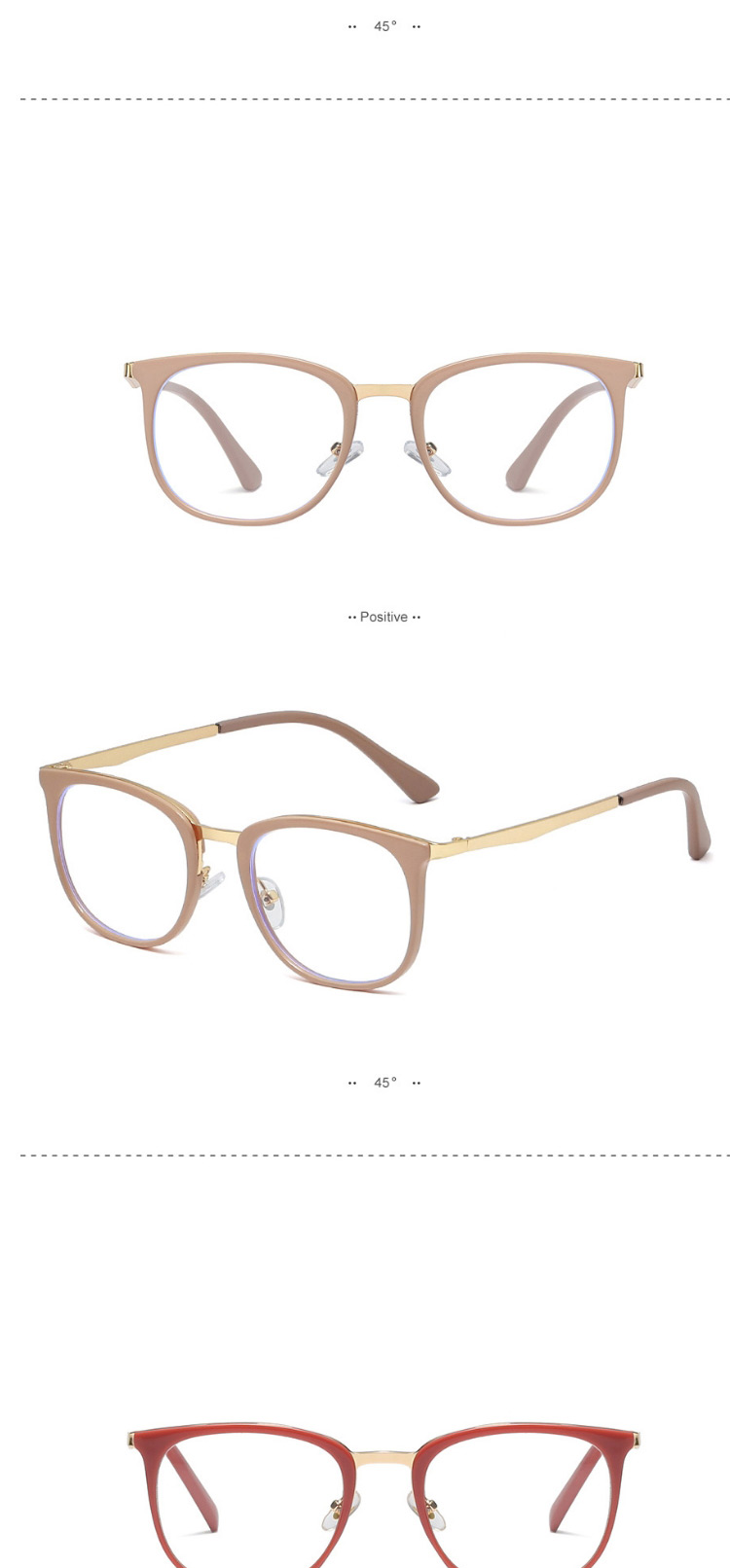 Fashion C5 White/transparent Ultra-light Can Be Equipped With Myopia Round Frame,Fashion Glasses
