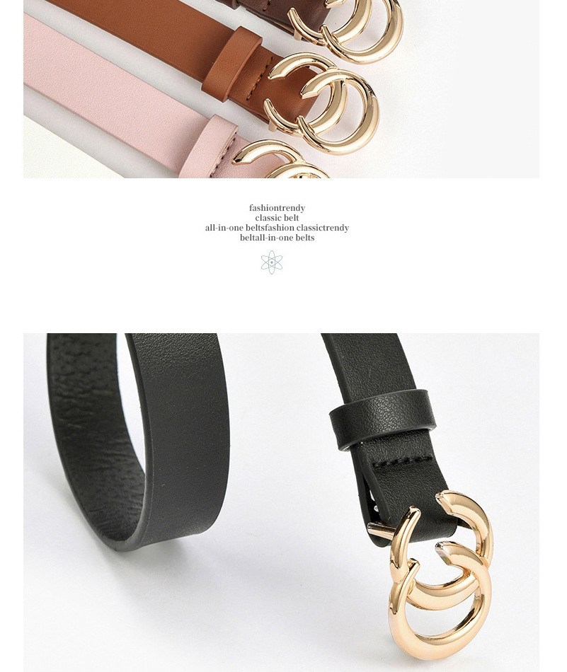 Fashion White Network Double C Belt,Wide belts