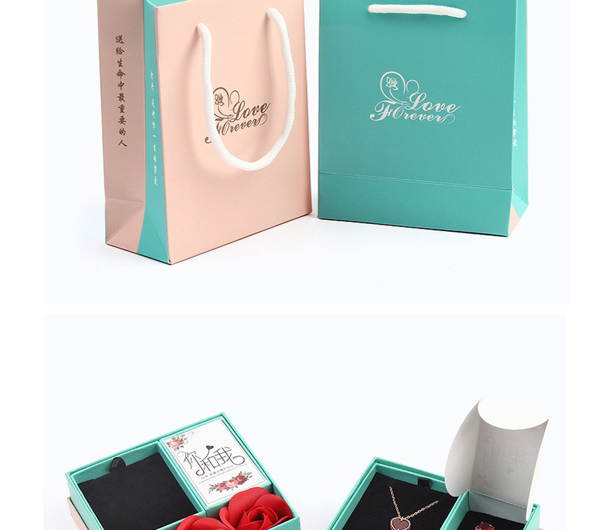 Fashion Color Preserved Flower Rose Packaging Box,Beads