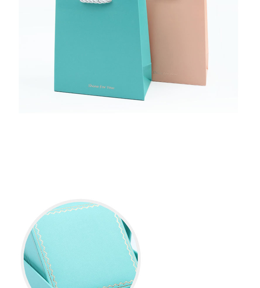 Fashion Pendant Box Mint Green Octagonal Jewelry Box,Jewelry Packaging & Displays