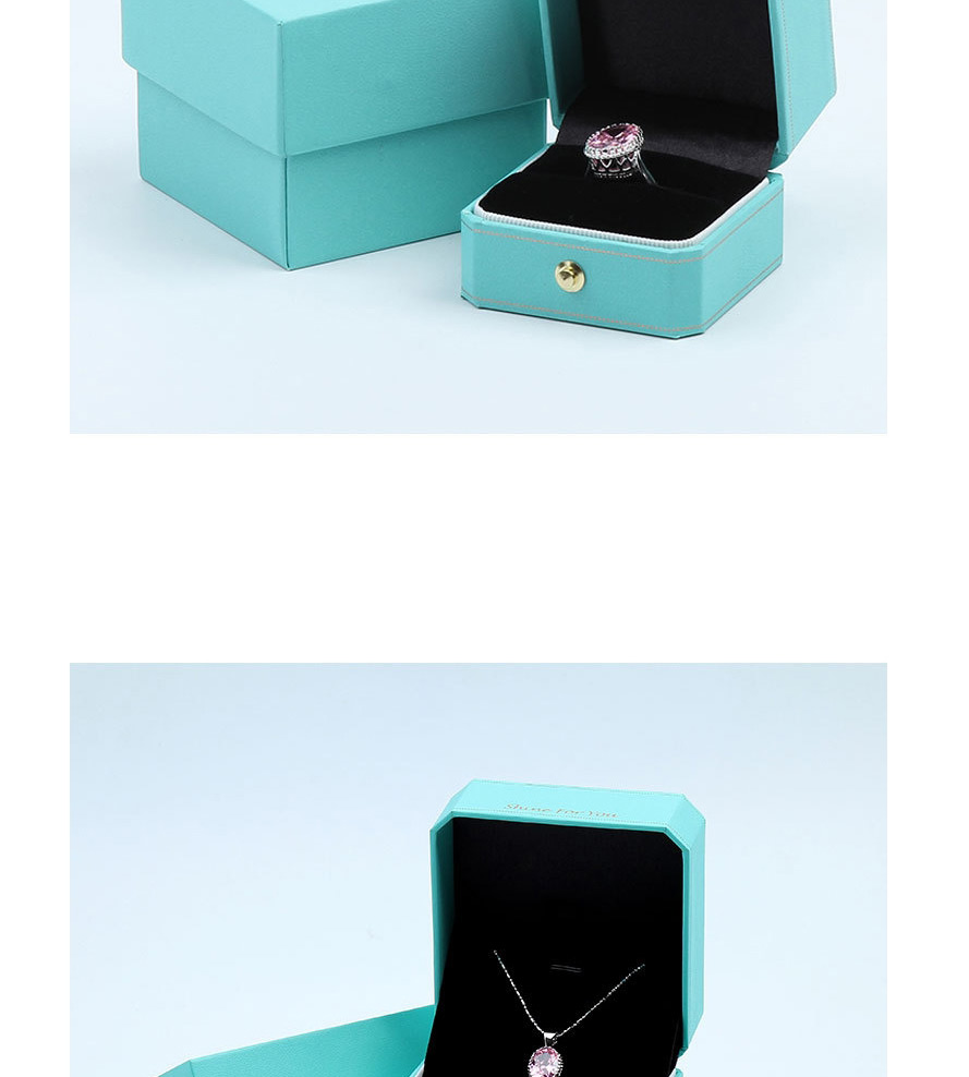 Fashion Ring Box Mint Green Octagonal Jewelry Box,Jewelry Packaging & Displays