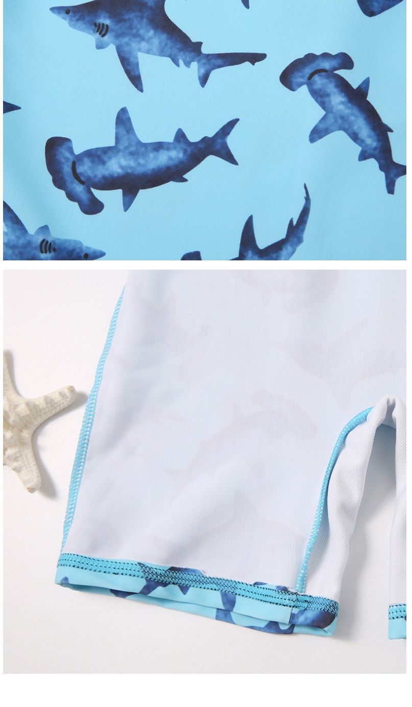 Fashion Blue Shark Childrens Blue Shark Split Swimsuit,Kids Swimwear