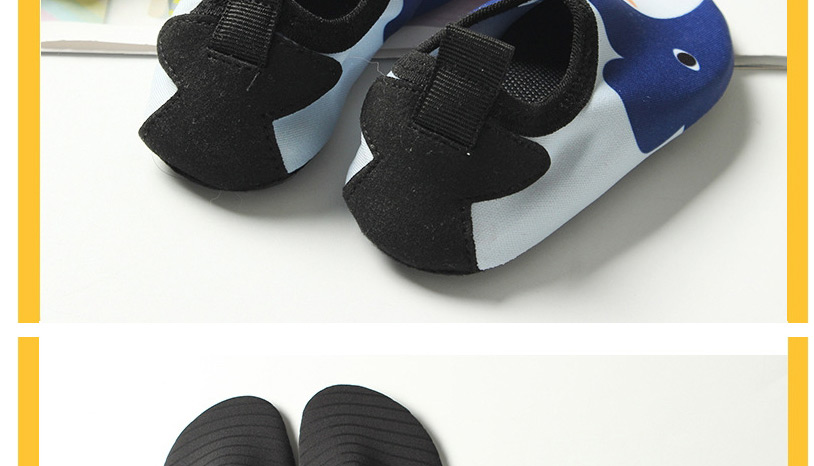 Fashion Blue Small Paw Beach Shoes Cartoon Non-slip Children Swimming Shoes,Beach accessories