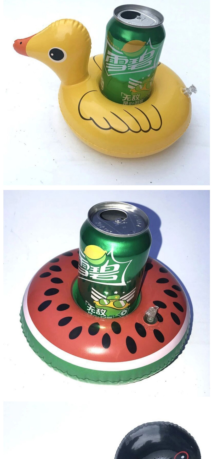 Fashion Mushroom Umbrella Cup Holder Green Pvc Inflatable Flower Beverage Cup Holder,Swim Rings
