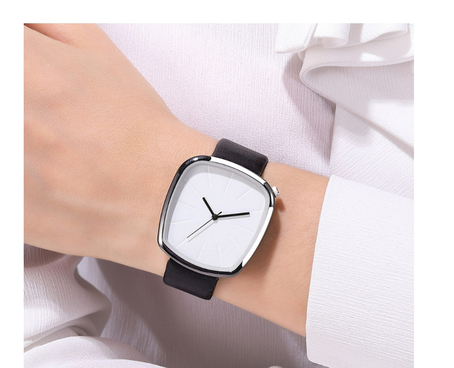 Fashion Silver Color Shell Brown With White Noodles Scale Face Quartz Watch,Ladies Watches