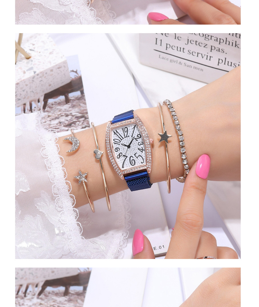 Fashion Brown Magnet Digital Gypsophila Watch,Ladies Watches