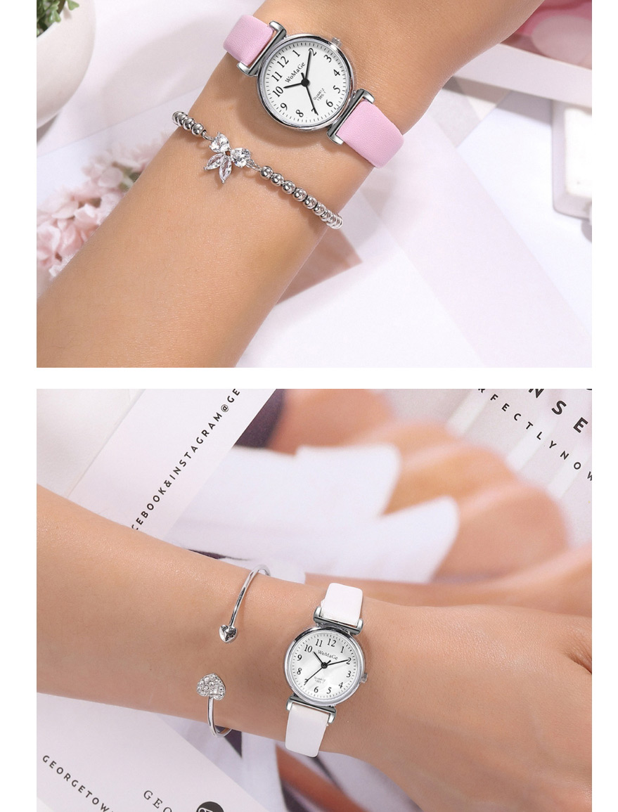 Fashion White Strap Quartz Watch,Ladies Watches